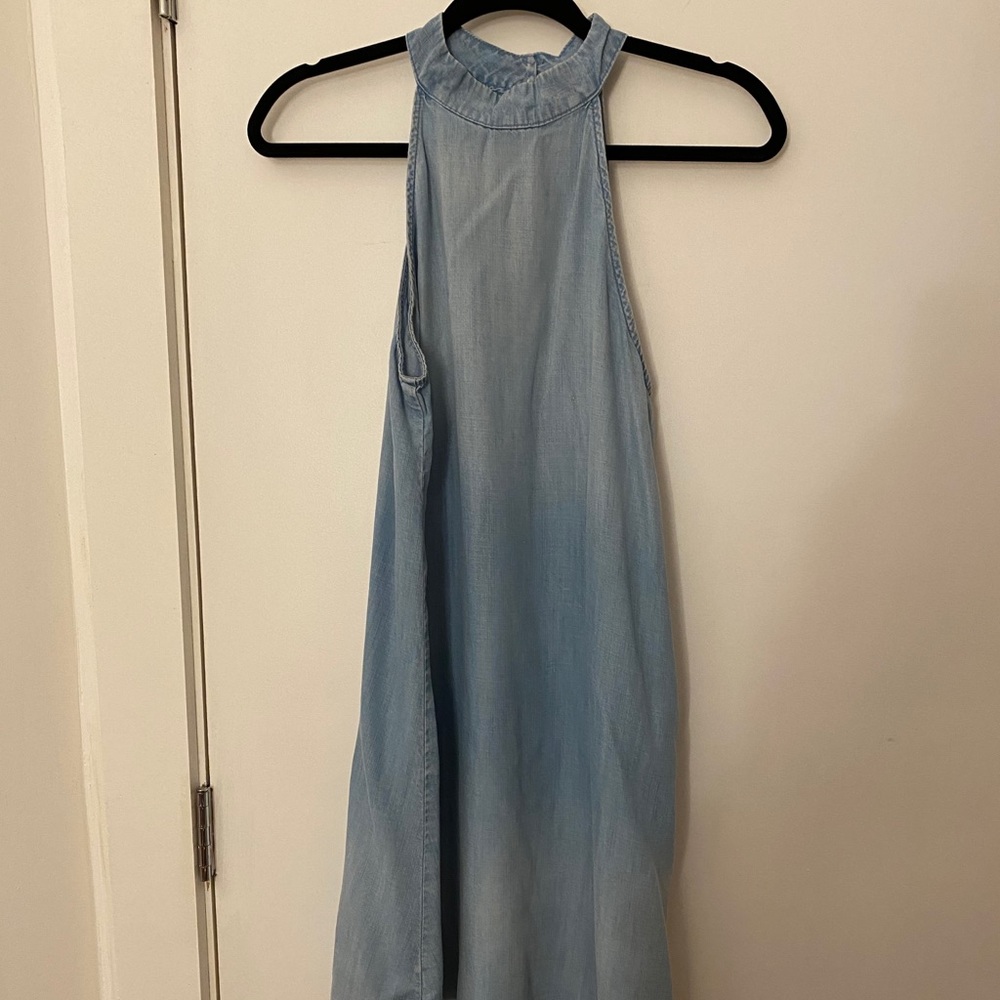 Anthropologie flows denim dress